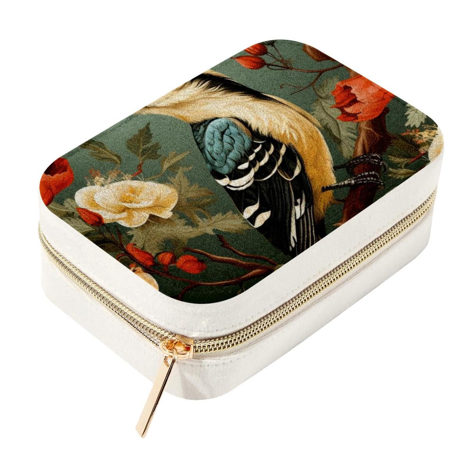 Boîte à bijoux spacieuse pour femme Woodpecker, grand coffret de rangement