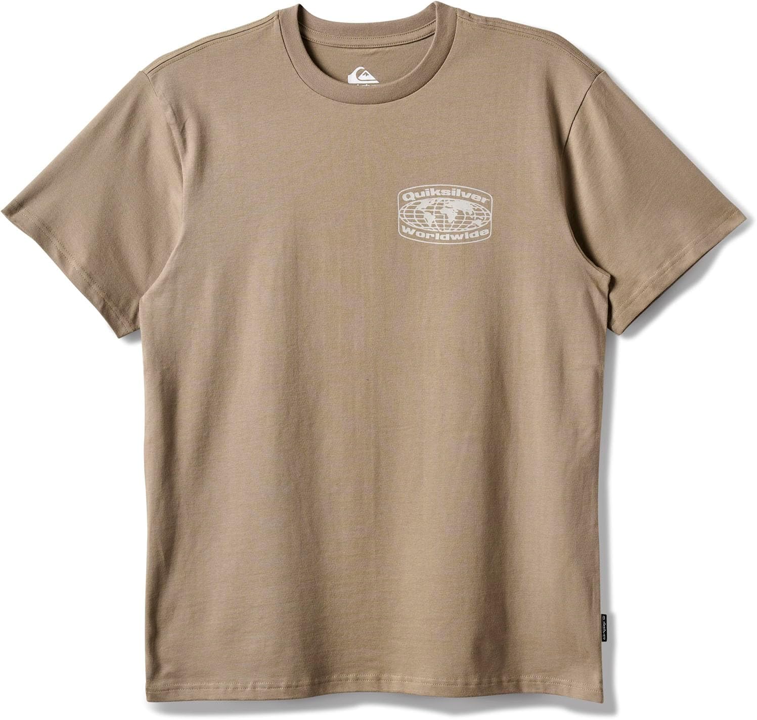 Quiksilver - Mens Global Local Mt0 Short Sleeve Graphic T-Shirt, Color Fallen Rock, Size: XX-Large