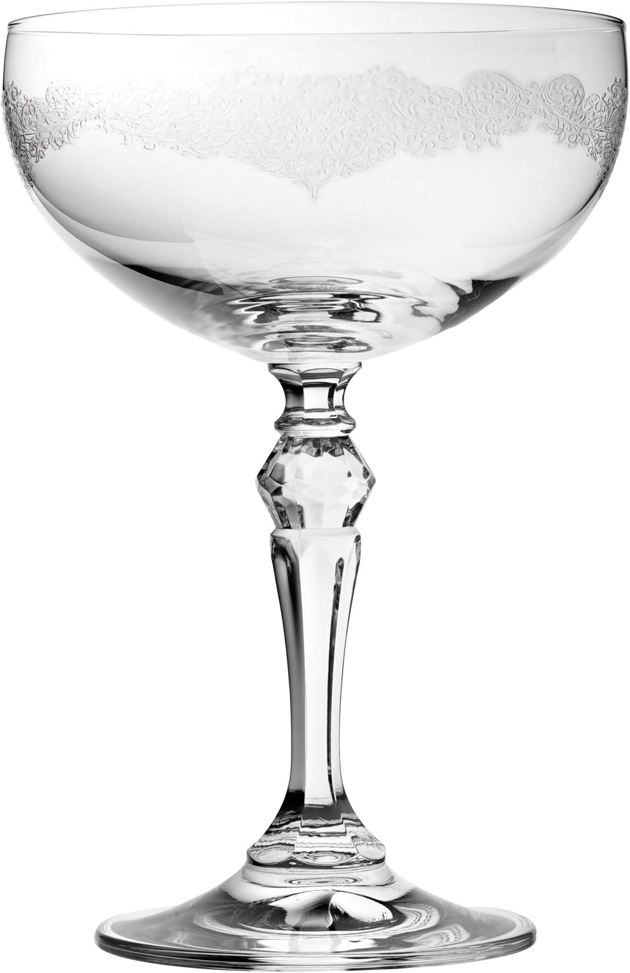 Rona, L4566-2600-00-B06024, Filigree Champagne Saucer 9oz (26cl) (Box of 6)