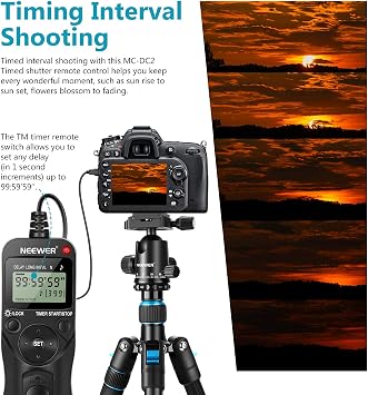 Neewer Digital Timer Remote Shutter Release Trigger(Replacement for MC-DC2)for Nikon D90 D600 D610 D3100 D3200 D3300 D5000 D5100 D5200 D5300 D7000 Digital SLR Cameras