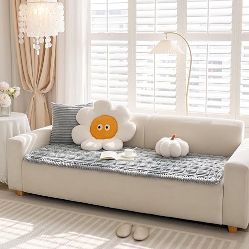 Miniatura 7 de FUNNY FUZZY Fundas de sofá para mascotas, protector lavable para perros, fundas de sofá de franela para perros, aptas para mascotas, tapete para