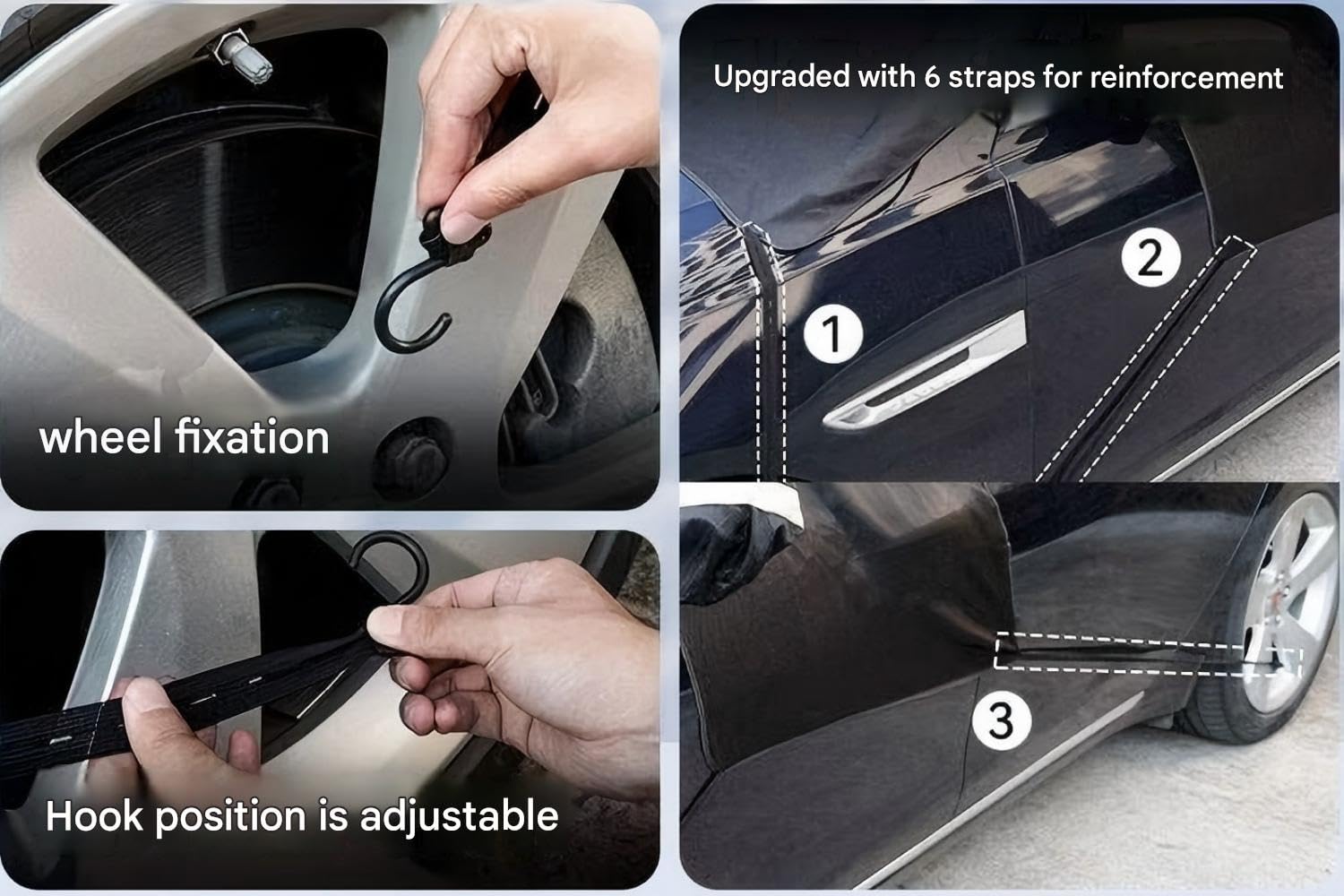 Sonnenschutz Auto Frontscheibe für BMW 5 Serie F10 2009-2017, Außen Schnee EIS Frost Staub und UV Schutz Rost Wischer & Spiegel Schutz