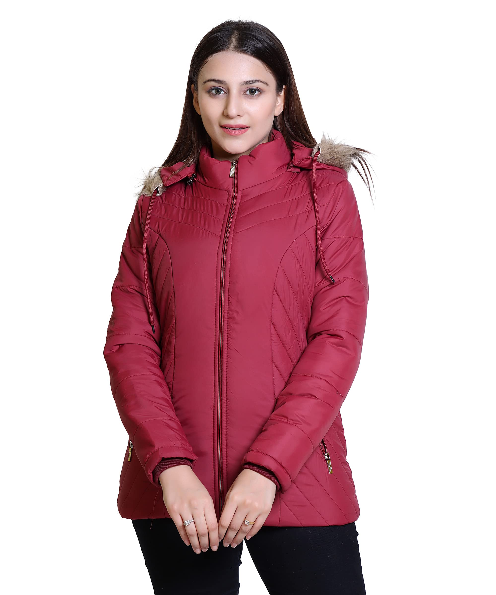 Stay stylish and cozy during winter Classy Solid Winter Wear Girls Jacket and Women’s Jacket - Embrace warmth and fashion in this trendy outerwear essential.