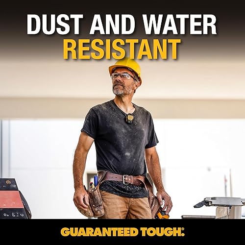 Miniatura 7 de DEWALT Altavoz Bluetooth portátil (versión actualizada), altavoz portátil inalámbrico con clip para sitio de trabajo profesional resistente al agua