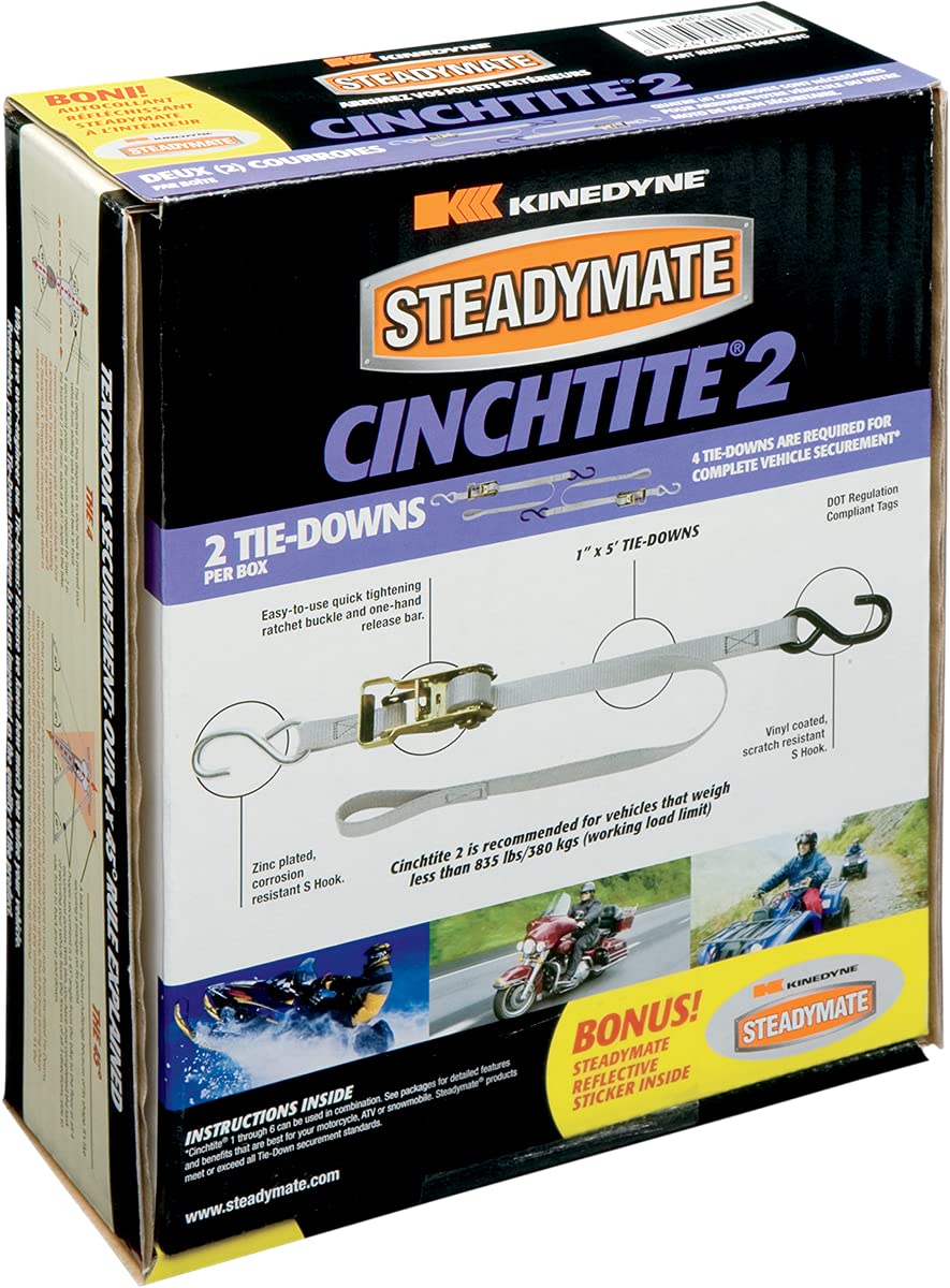 Steadymate 15465 Cinchtite 2 Tie-Down Strap - 2 Piece