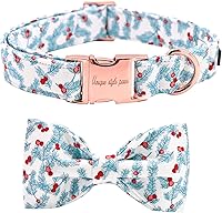 Vista 34 de Unique style paws Collar de perro Bowtie Collar de sandía de algodón Collar de verano ajustable para perros pequeños, medianos y grandes - S