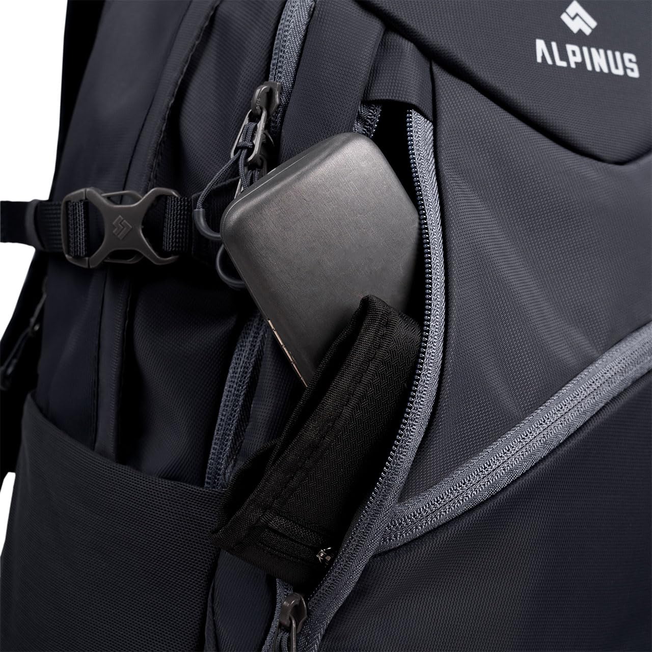 Alpinus Lecco plecak turystyczny 30 l – plecak trekkingowy dla mężczyzn i kobiet, plecak trekkingowy na wędrówki, kemping, uniwersalny plecak na trekking z kieszenią na laptopa, do pracy, na uczelnię
