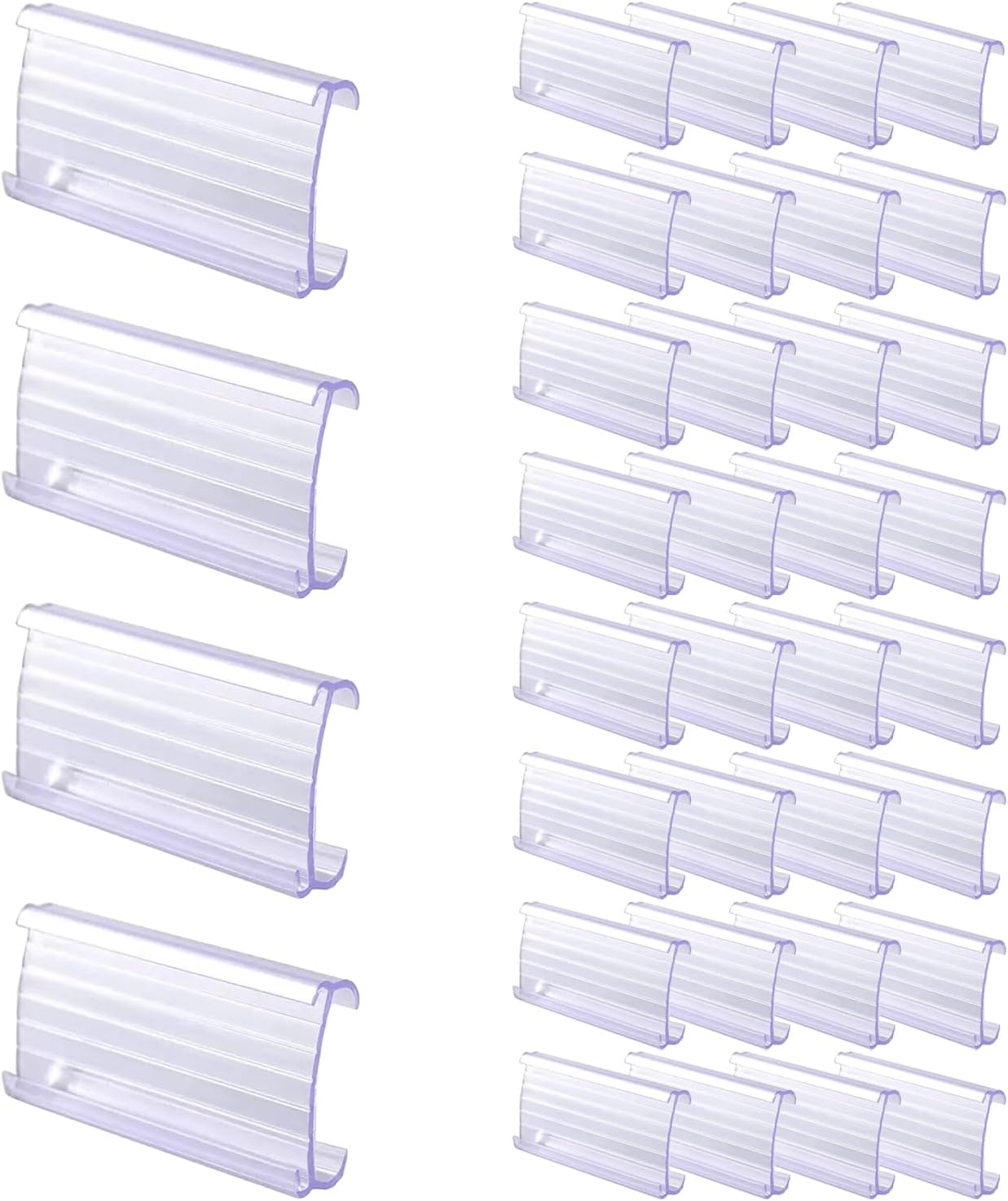 Amazon.com : Anphly 38 Pieces of Transparent Plastic Label Clips ...