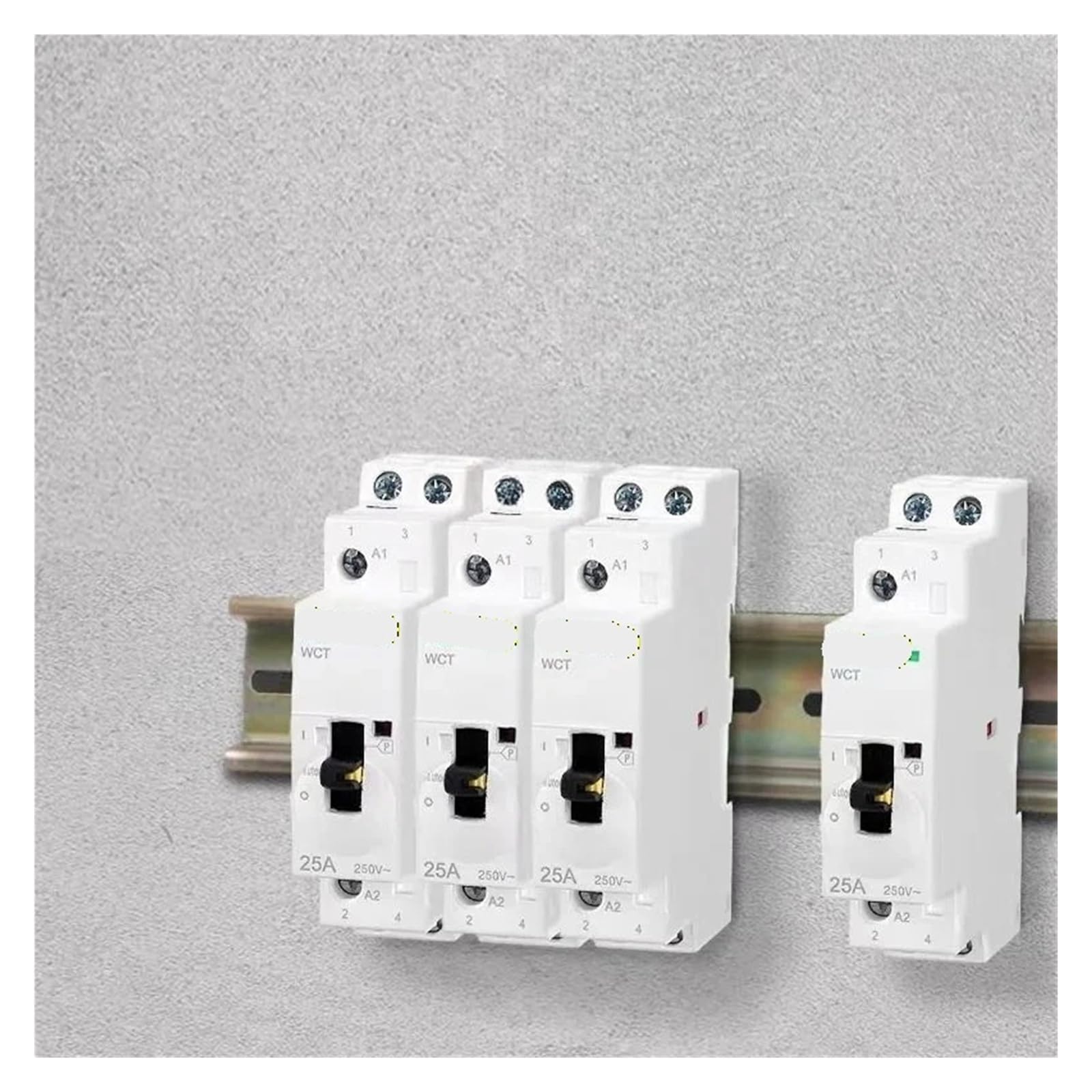 AC Contactor CDCH8S Three Single-phase 16A 20A 25A 32A 2P 4P Manual 220V 110V 24V With Handle Control Button NCH8 CJX2(25A,2NC,24V)
