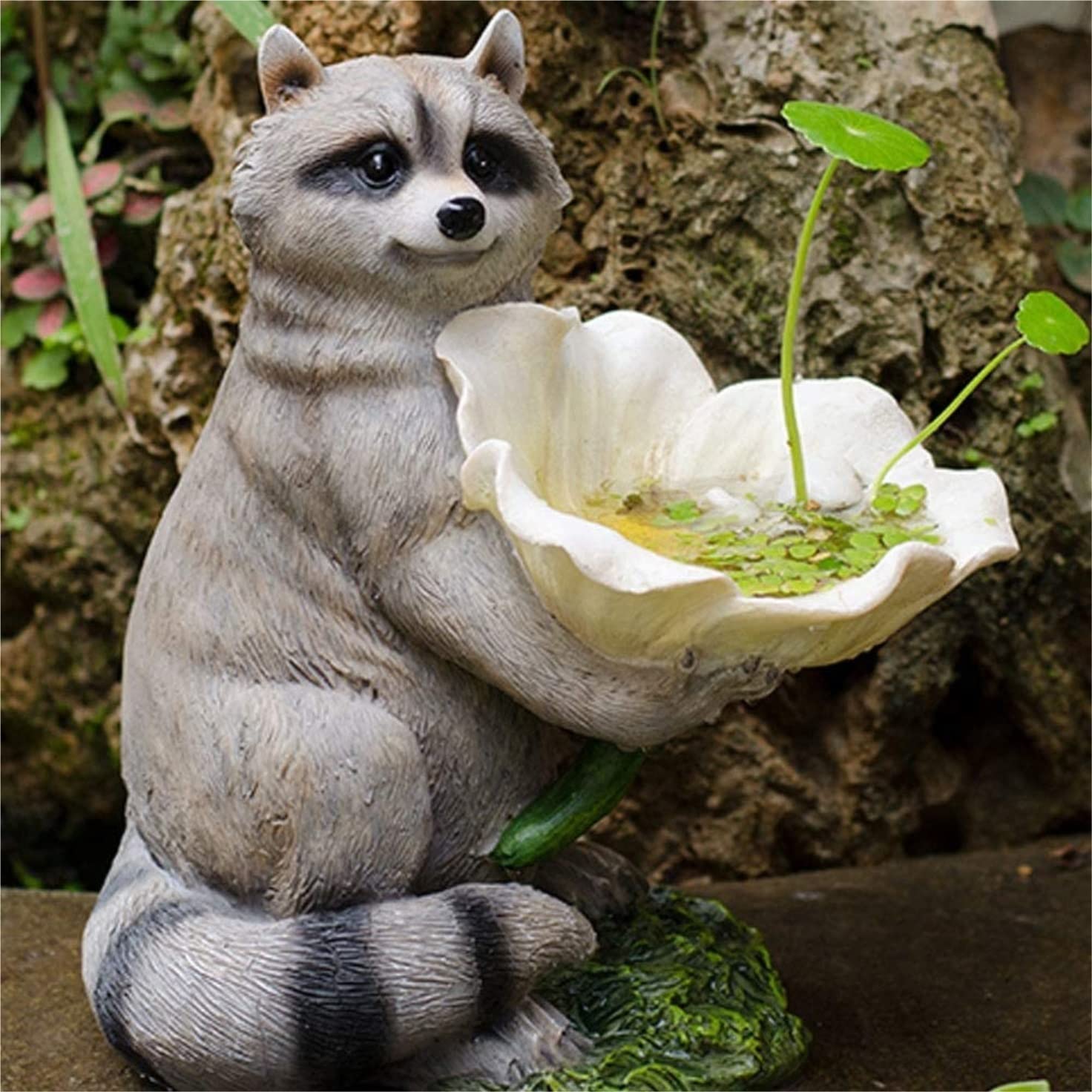Mangiatoia per Uccellini da Esterno Mangiatoia Per Uccelli Da Esterno Simulazione Mangiatoia Per Uccelli Procione Per Ornamenti Decorativi Da Giardino Mangiatoia per Uccelli Casetta per Uccelli