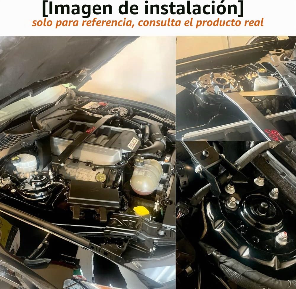 JINGLING para Mustang MK6 2.3L I4 5.0L V8 Barra de puntal superior delantera Soporte de puntal superior Soporte de torre STB Barra Estabilizadora 1 pieza