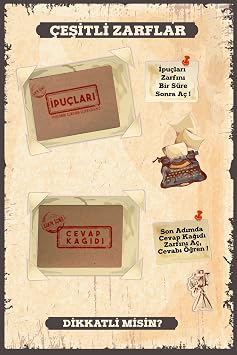 Unsolved Cases Detective Crime Solving Game Elif Akman File - Mystery Puzzle Murder Solving Box Games - Finding a Murderer Detective Game - Who is the Guilty, Can You Solve the Murder? (Case-1)