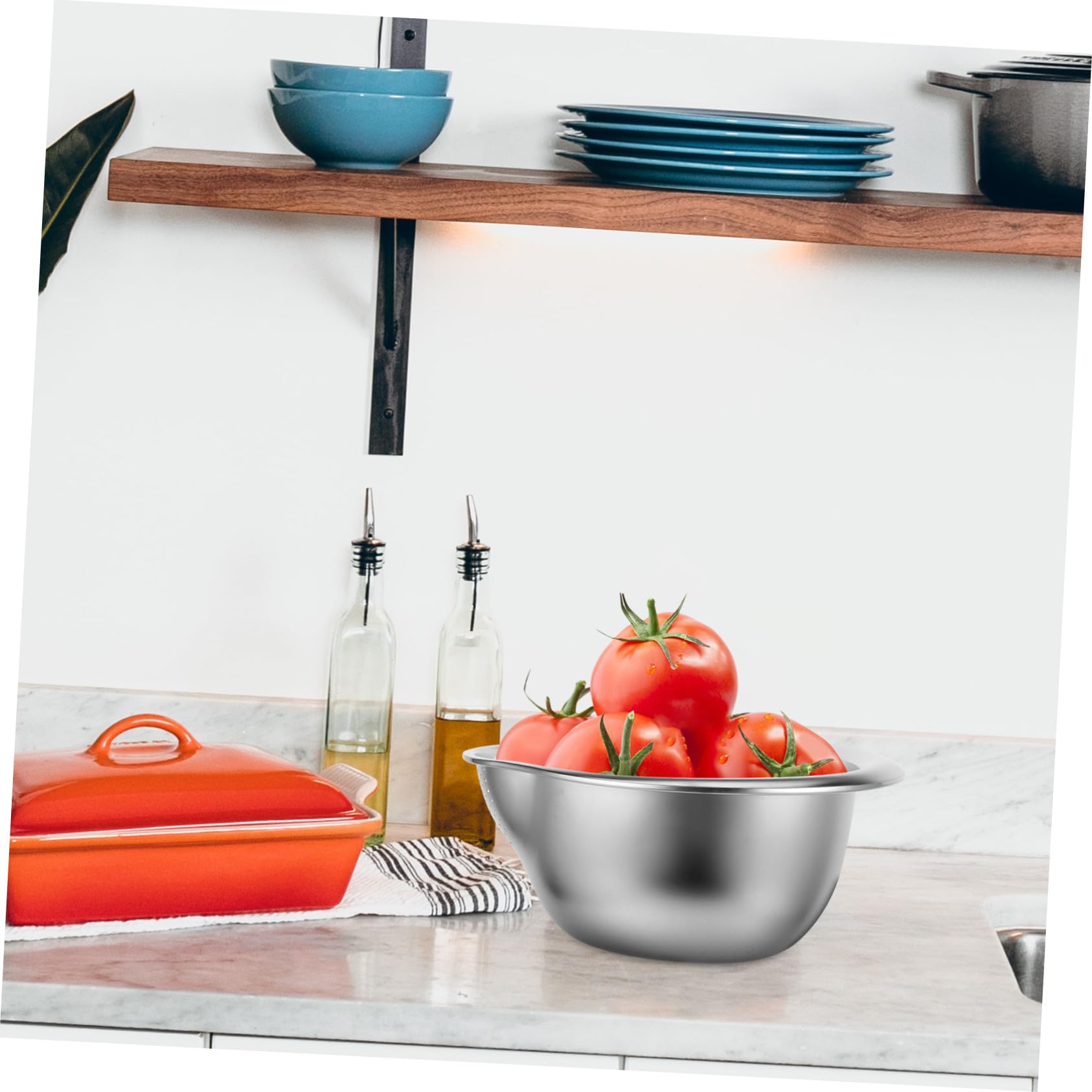 Colador de Acero Inoxidable Cesta para Lavar Verduras Escurridor Multifuncional para Cocina