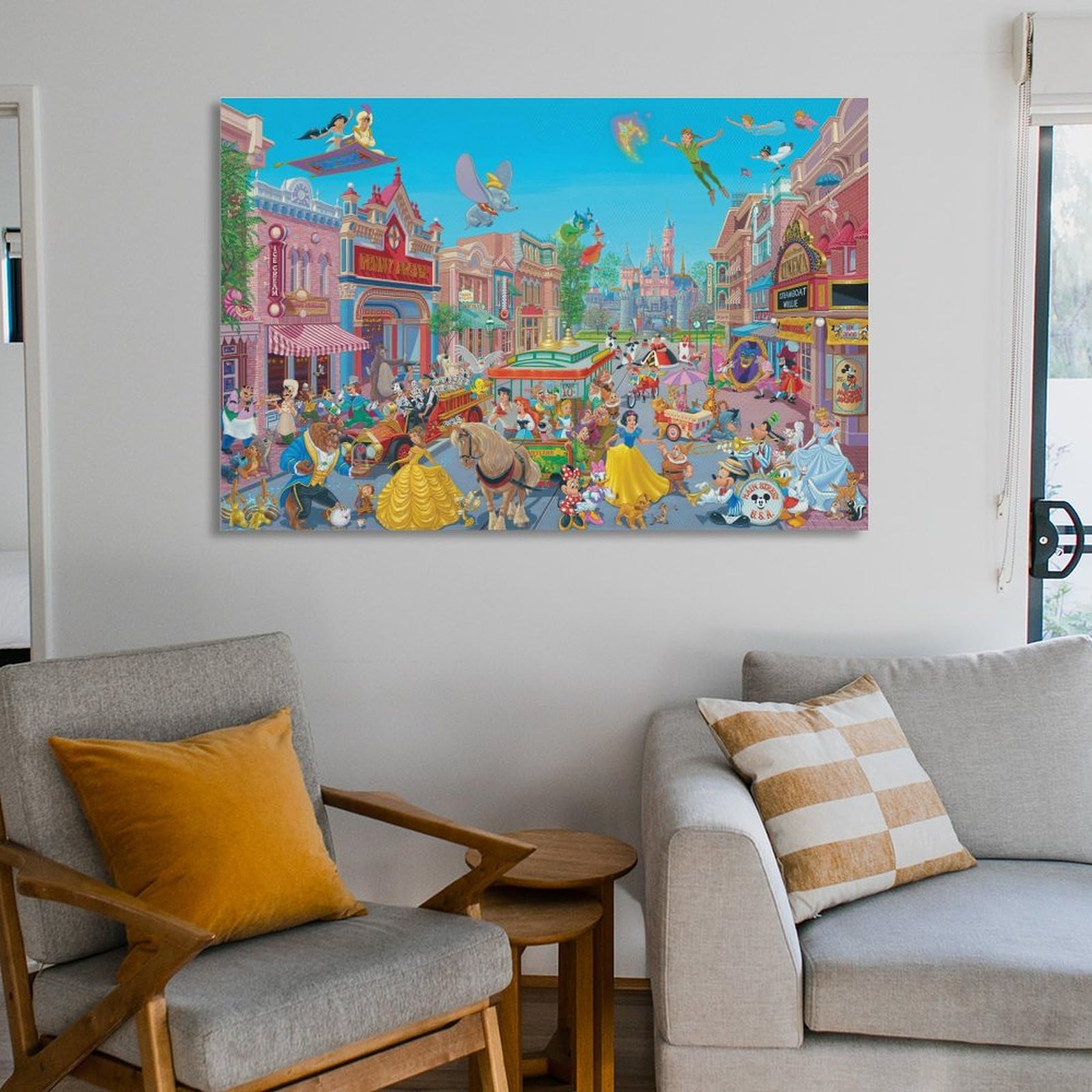 Amazon.co.jp: 西洋絵画 キャラクター大集合 The Happiest Street on