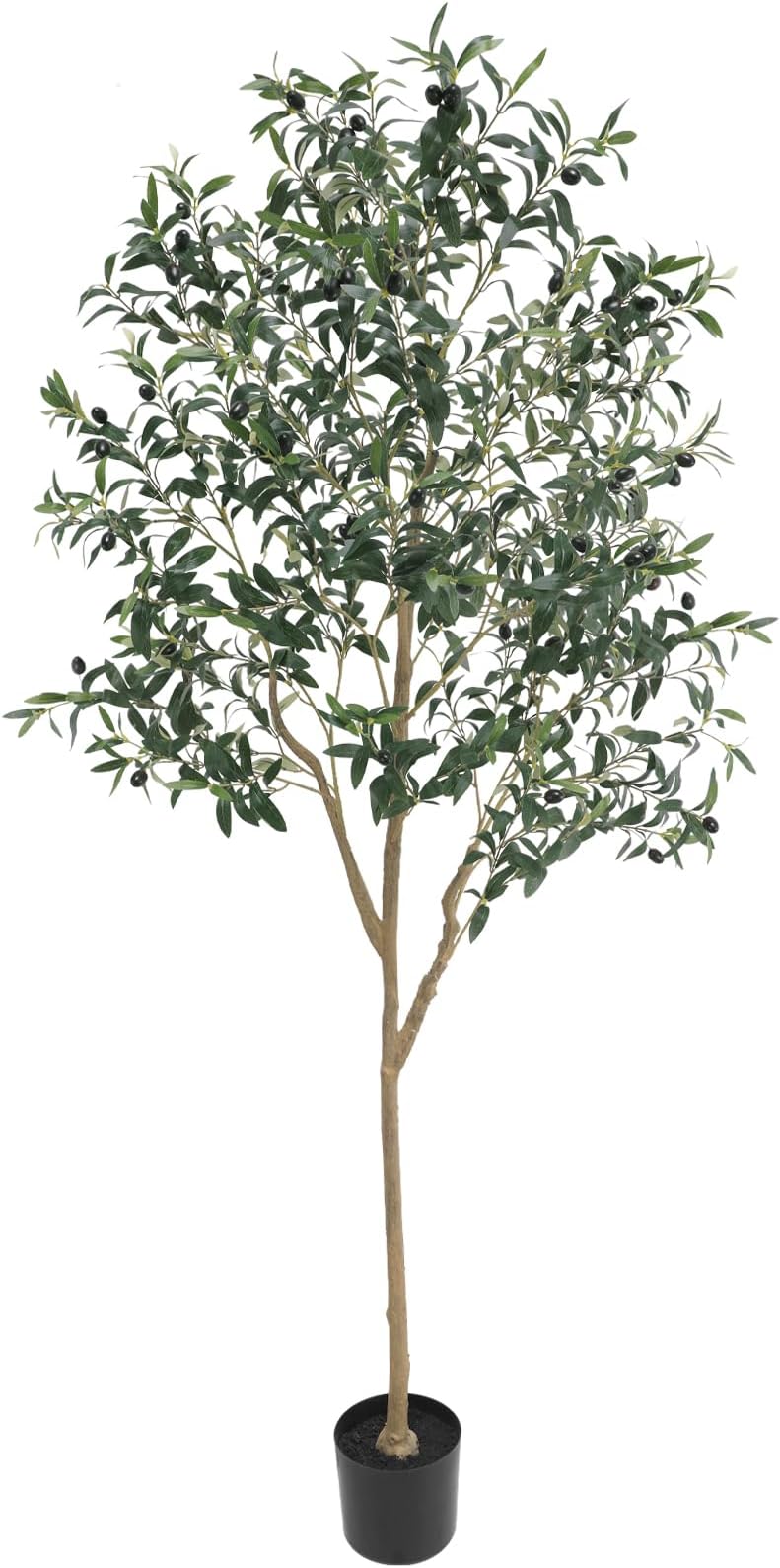 AnTing 7FT Artificial Olive Tree Faux Olive 1656Leaves and