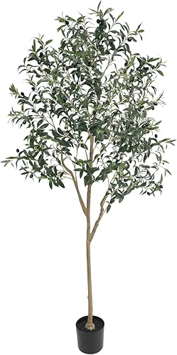 Artificial Olive Tree for Living Room Decor, 6FT Tall Faux