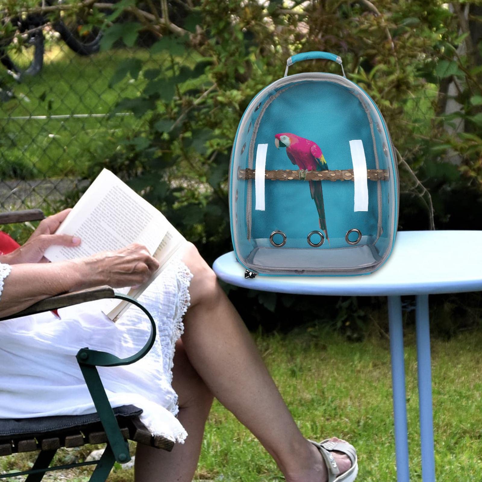 Colcolo Transportador de Aves, Jaula para Pájaros, Bolso de Hombro para Mascotas, Diseño Elegante -
