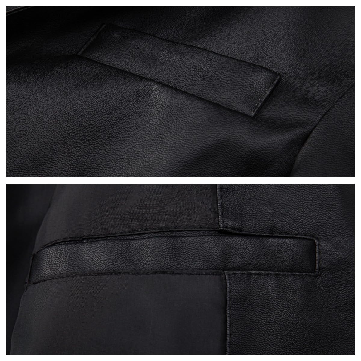 Generico Giacche Sportive Casual da Uomo, Leggere, in Similpelle, Blazer, Giacche con Un Bottone, Capispalla da Lavoro, Tempo Libero, Giacca A Vento, Impermeabile Traspirante, Nero XXS
