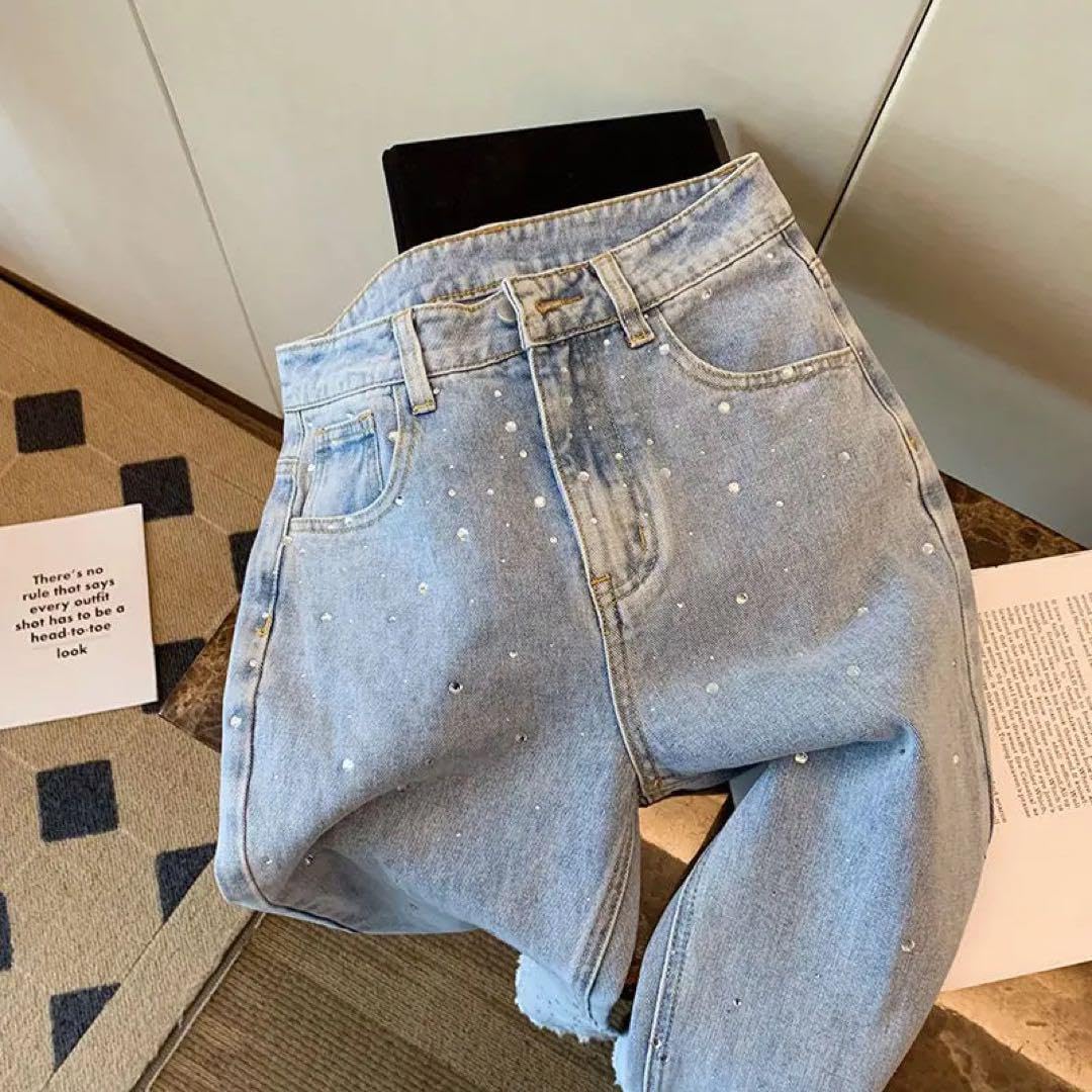 Amazon.co.jp: ラインストーン デニム ビジュー キラキラ epine