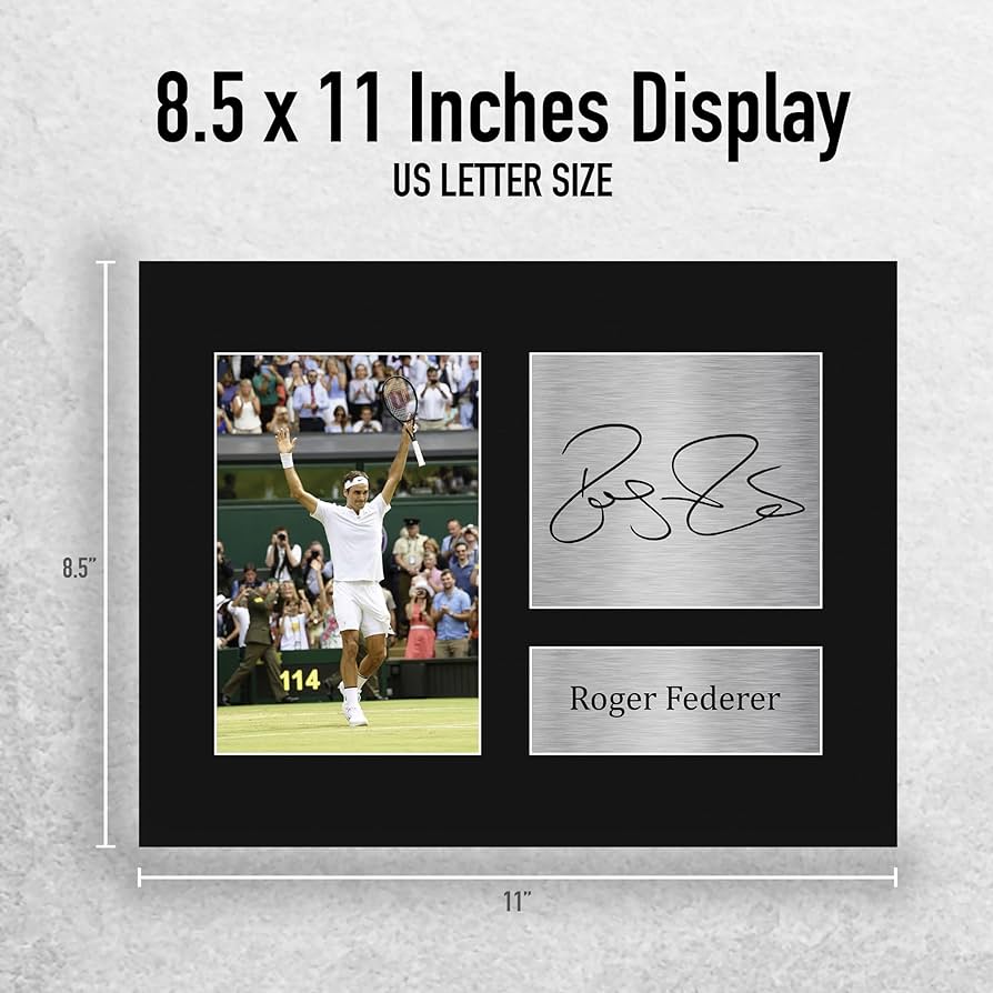 ROGER FEDERER AUTOGRAPH COLLECTION【限定】 Roger Federer Official Hand Signed Uniqlo Autograph Career