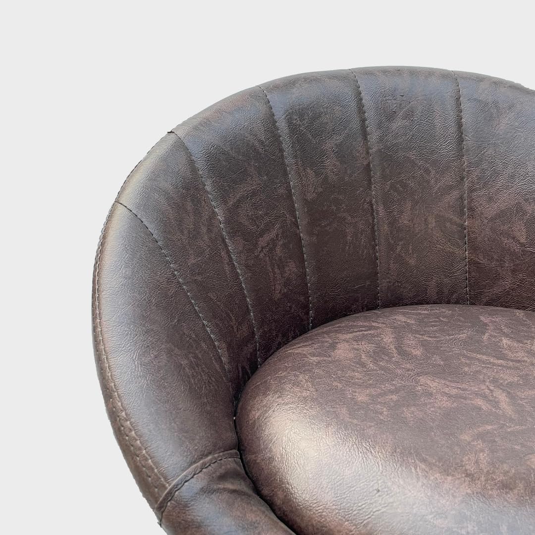 PumPum Ultimate Comfort Elegance: Modern Dining and Lounge Chair - Stylish Seating for Home and Patio Relaxation (Coffee Brown) 2