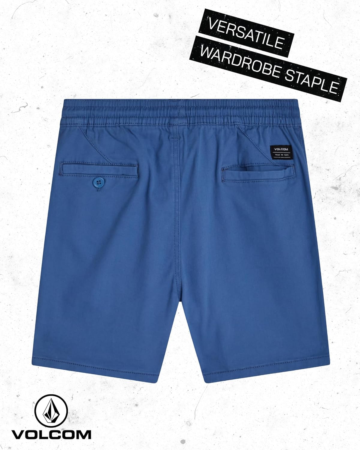 Volcom Boys Shorts - Stretch Twill Flat Front Pull On Chino Shorts for Boys - Casual Uniform Golf Short with Drawcord Waist - Image 6