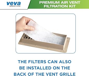 VEVA Premium Air Vent Filters for Home & AC - 72 x 16 Electrostatic Media Kit with 120 Installation Tape - Versatile Customizable Vent Filter Roll for Allergies (30+ Filters per Roll)