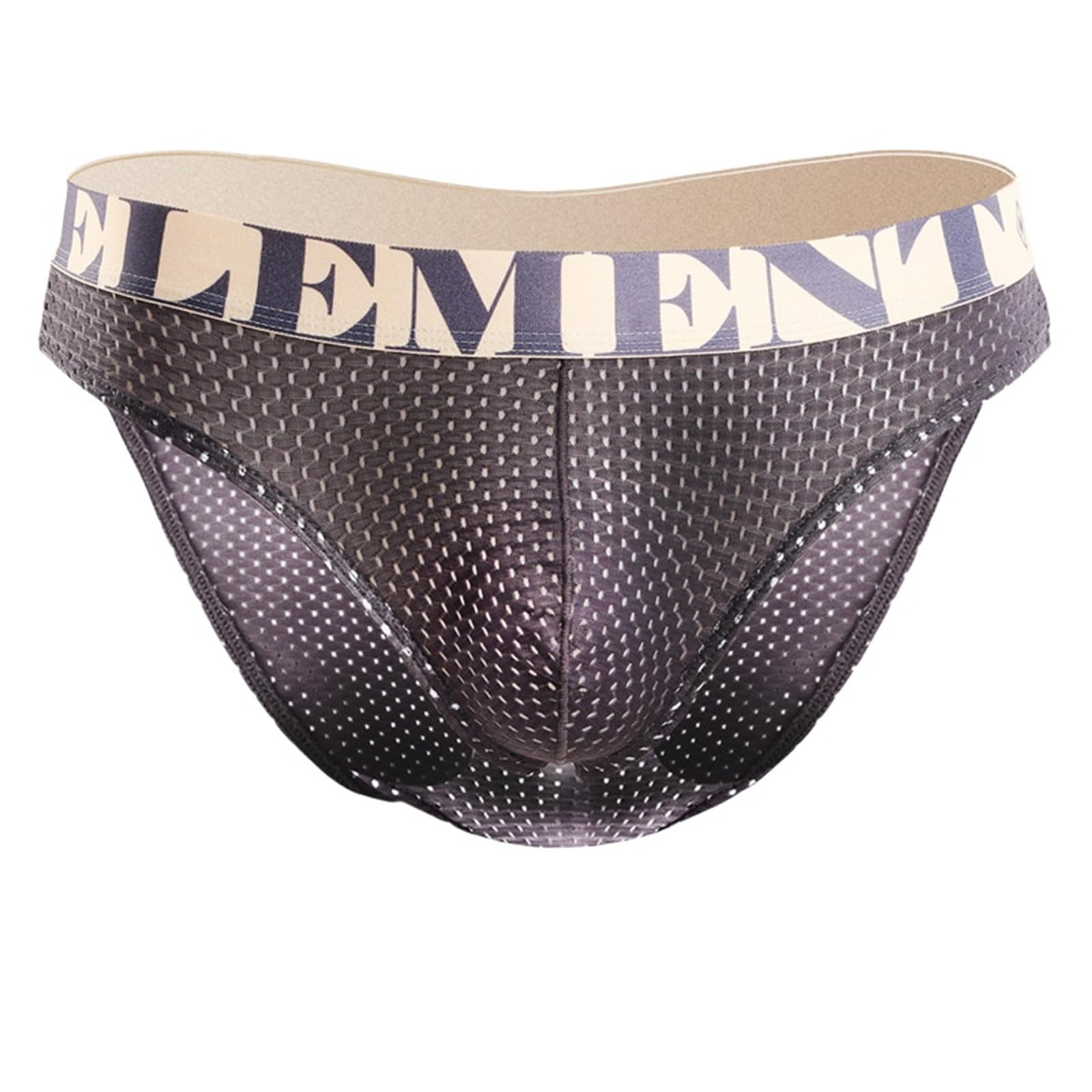 Slip Uomo Brief U-Convex Maschile da 4 Pacchi, personalità Giovanile alla Moda A Bassa Vita A Vita Bassa in Maglia di Seta di Seta Ghiacciata-D-L 50-60 kg