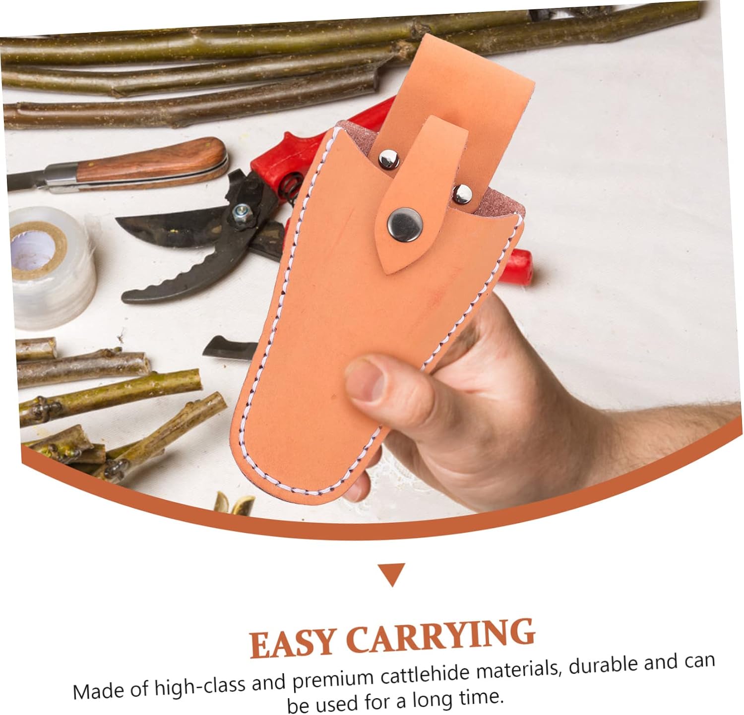 Pruner Protective Scissor Bag with Belt Clip for Gardening Tools image 4