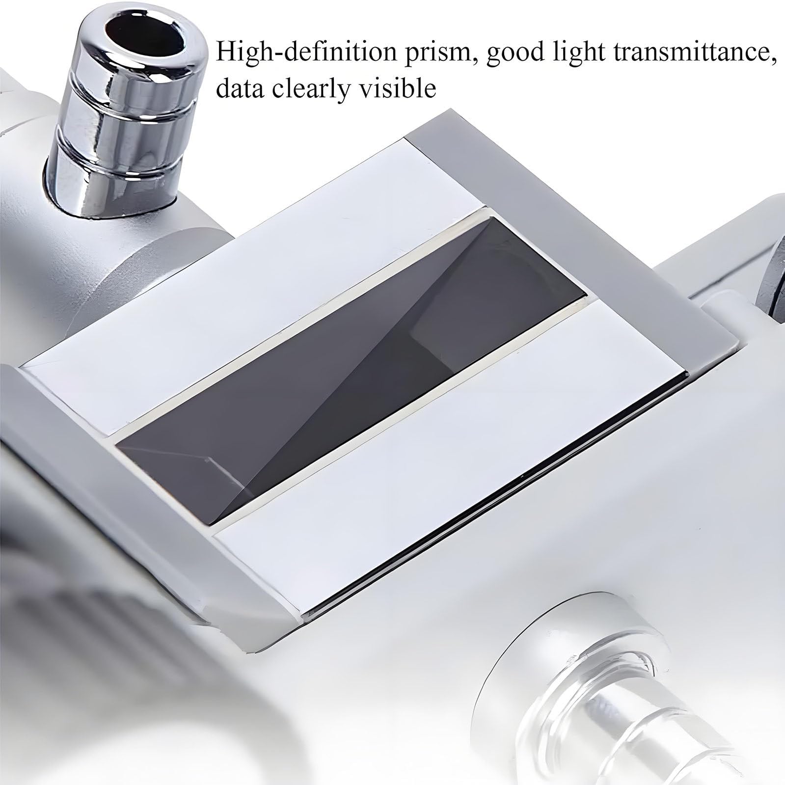 Refractómetro monocular Abbe, 1.3000-1.7000 ND, medición Brix del 0-95%, precisión 0.0002, con termómetro digital, para laboratorio y educación científica