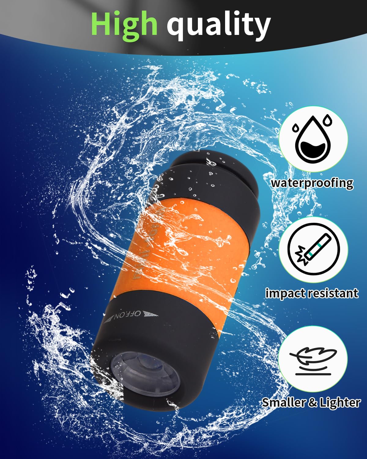 UCEC 3 Pack EDC Keyring Torch Rechargeable USB LED - Image 4