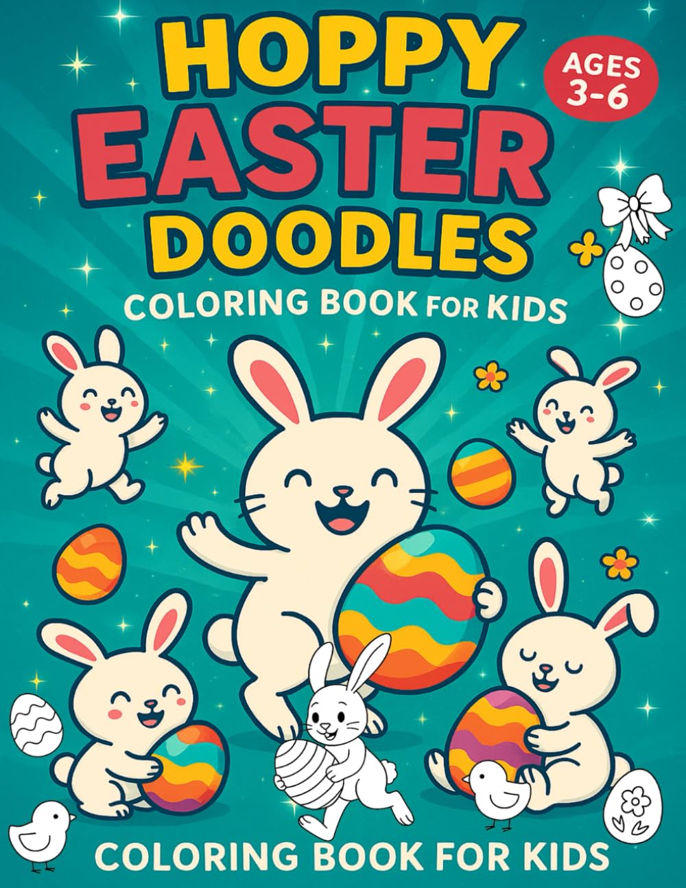 Hoppy Easter Doodles - A Fun & Educational Coloring Adventure for Kids: Hoppy Easter Doodles - A Fun & Educational Coloring Adventure for Kids