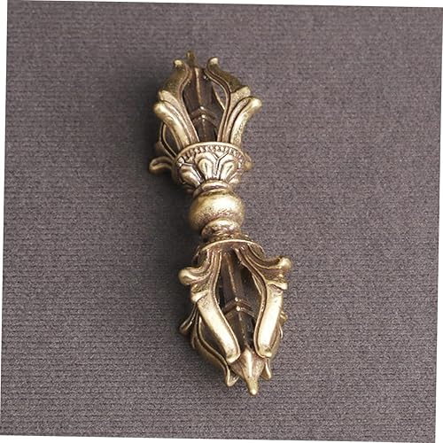 Miniatura 6 de VOSAREA Maja de demonio Decoraciones para Salas de Casa Budismo Campana Retro Vajra Maja Vajra Decoración del Hogar Tibetano Phurba Maja Amuleto