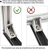 Vista 5 de 20 juegos de 10 soportes de extrusión de 1 "x 1" Serie 1010 Juego de conectores de perfiles de extrusión de aluminio, 20 piezas de 10 esquinas