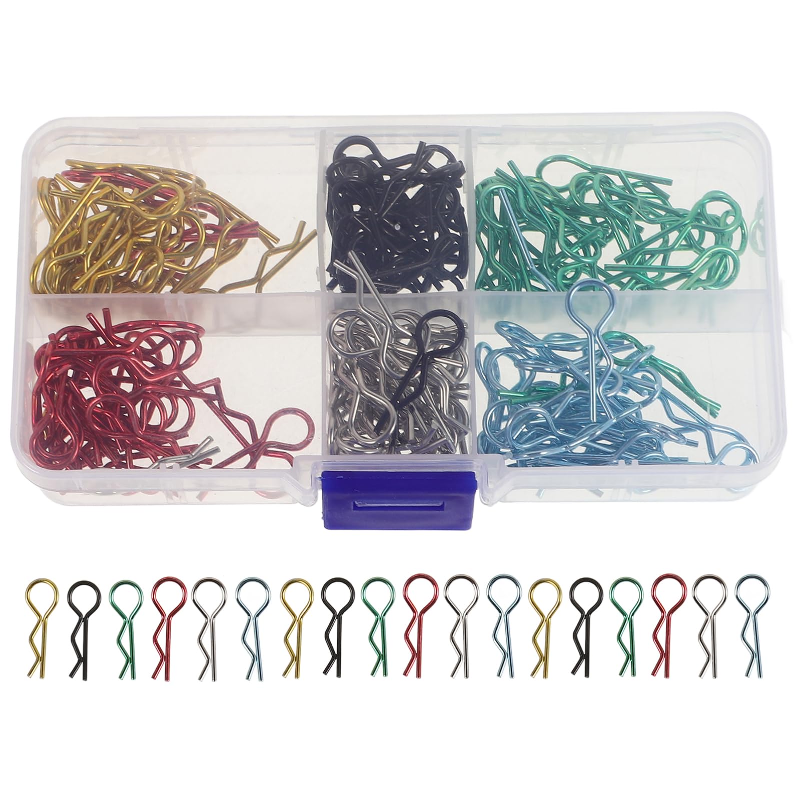 Mikinona 1:10 1:12 Scale Rc Car Body Clips Pins Metal r Clips for Rc Trucks Quick Release Shell Clips Set