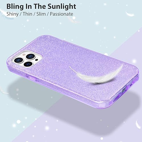 Miniatura 4 de MATEPROX - Funda compatible con iPhone 12 Pro y iPhone 12, carcasas con brillantinay para niñas y mujeres.