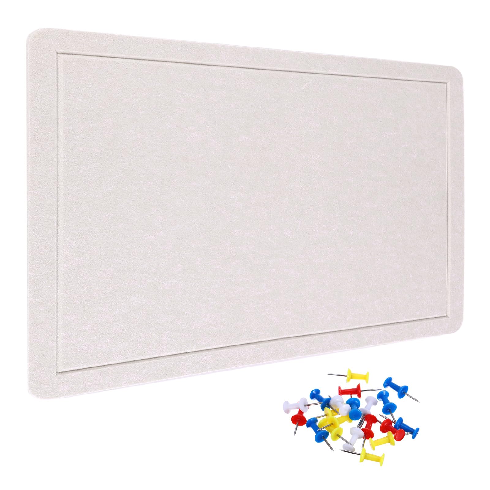 YOKIVE Filz Pinnwand 31.5 x 24 Zoll Falbare Dekorative Steckbrett Selbstklebende Filz Kork Pinnwand Mit 20 Reißzwecken Ideal Für Wand Fotoanzeige Notizzettel Planer Hell Kamel