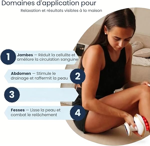 Circuvia Cellulite,Circuvia Sculptpro Firmer,More Toned Skin,Ventouse Electrique Anti Cellulite,Appareil De Massage Anti Cellulite à Ventouse électrique,9 Niveaux D’intensité,Rouler Automatique (B) - 5