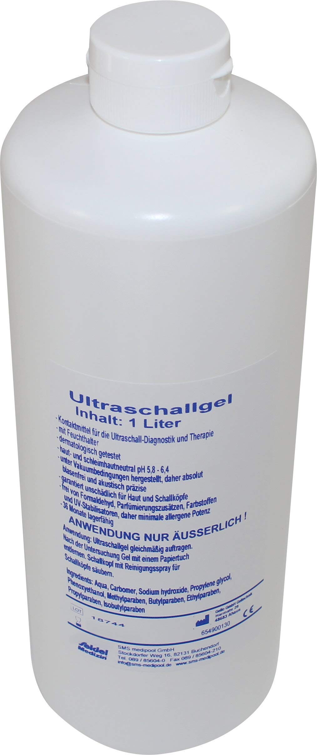 Ultraschallgel 12 x 1000 ml Sono- Gel - Ultraschall - Gleitgel Seidel Medizin