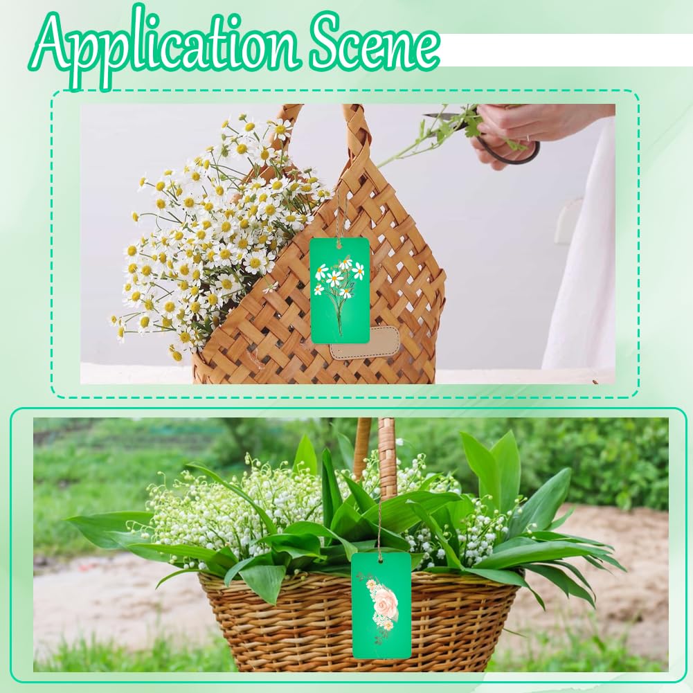 SOFPLATE 100 Etichette Di Spedizione In Plastica Verde – 5x9 Cm, Vuote, Impermeabili, Con Occhiello, Per Bagagli, Identificazione