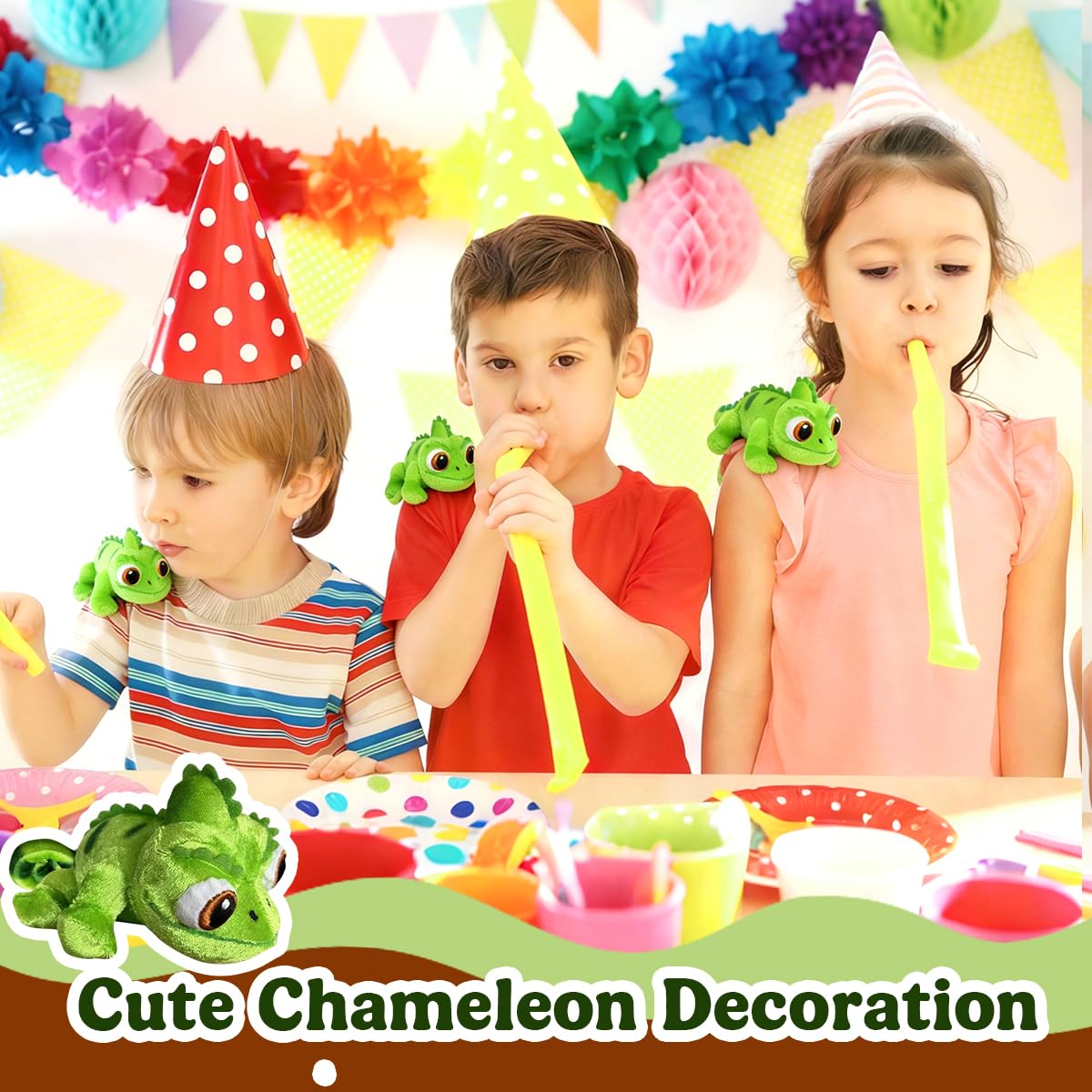 GTJEOI Peluche D'épaule Pascal, Peluche Caméléon Figurine de Jeu, Peluche Caméléon Magnétique pour Fans, Garçons et Filles - 4