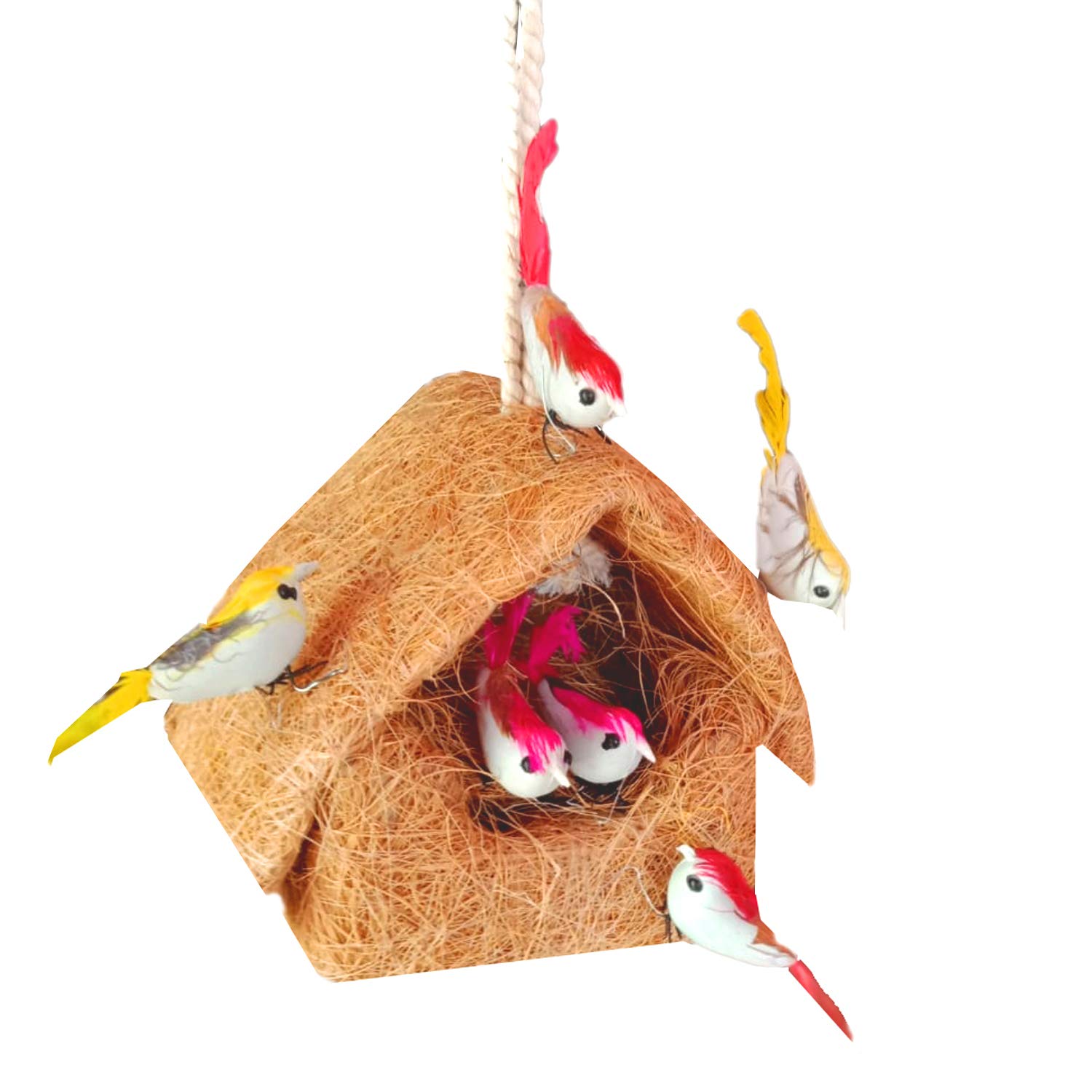 LIVEONCE Hang Bird House Set of 1 for Decoration -(6 Birds)-Multicolor (B08KDJG56P) Amazon Price History, Amazon Price Tracker