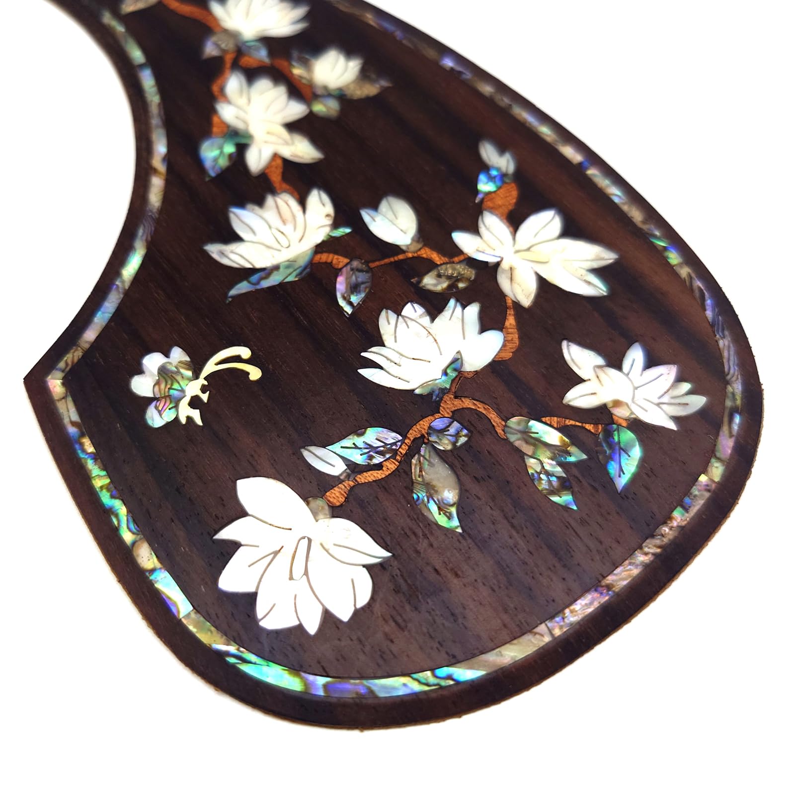 Guitar Pick Guard, Battipenna in abalone in palissandro autoadesivo for Chitarre acustiche folk D-45 Taylor(19)