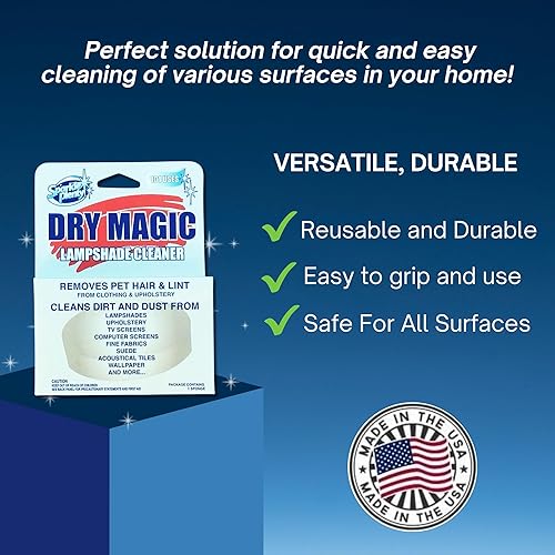 Miniatura 2 de Sparkle Plenty Dry Magic Limpiador de pantalla – Herramienta de eliminación de pelo de mascotas para ropa y tapicería – Herramienta de limpieza de