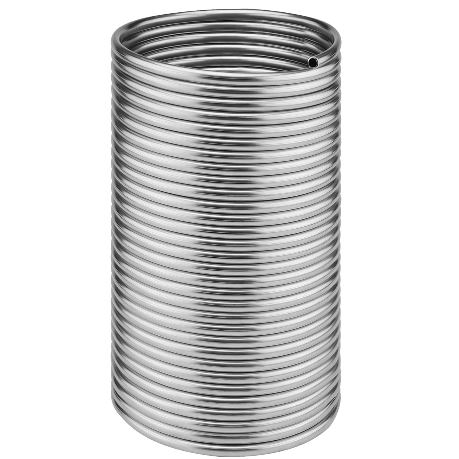 Vigorous Wort Chiller, 5/16" x 50 Ft Food Grade 304 Stainless Steel Coil, Water Chiller for Ice Bath Beer Brewing Tubing Coil, Stainless Steel