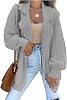 Womens Open Front Long Lantern Sleeve Cardigan Oversized Chunky Ribbed Sweater Outwear with Pocket Knit Winter Coat