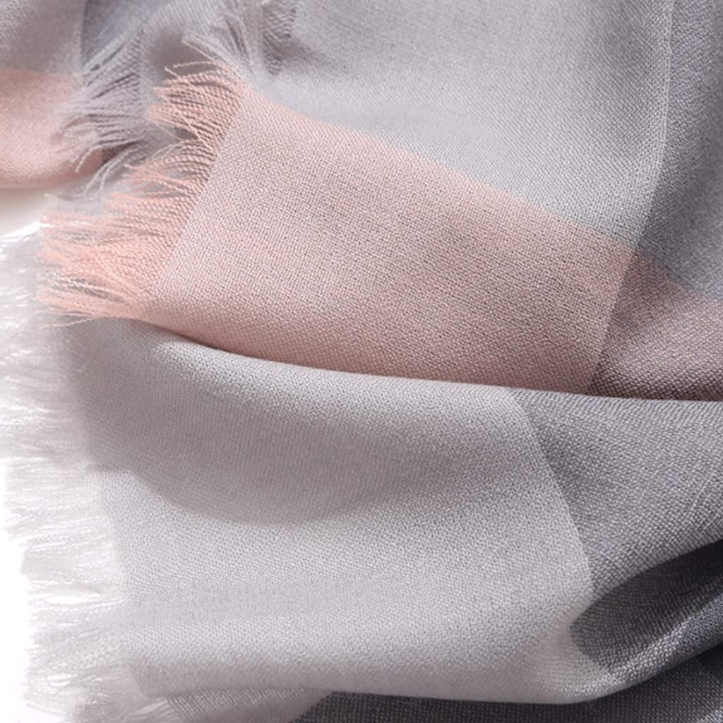 Sciarpa Invernale in Cashmere da Donna Scialli Spessi e Caldi Avvolge Sciarpe Solide da Donna Foulard con Nappe alla Moda