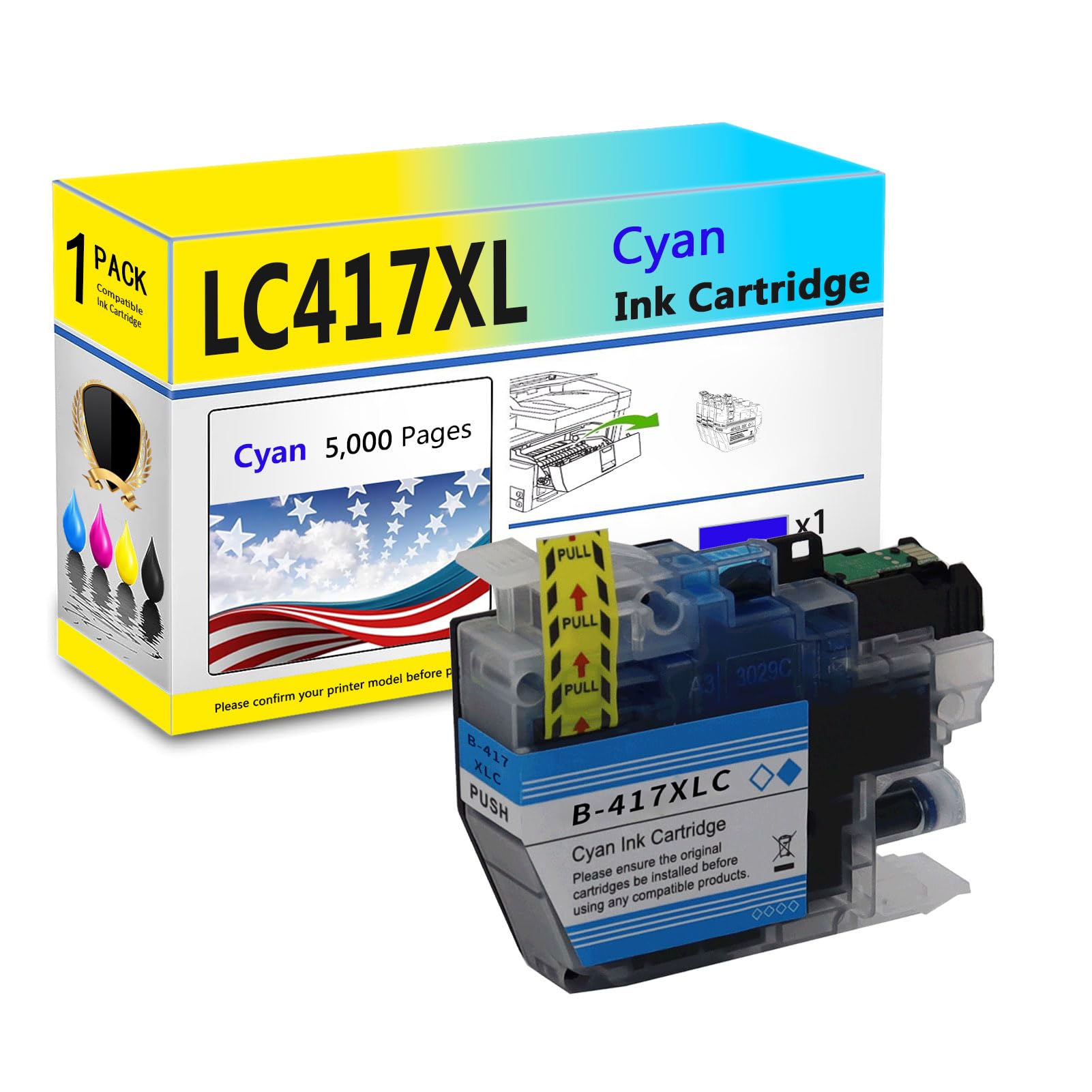 Amazon.com: Replacement LC417XL Ink Cartridges Compatible  