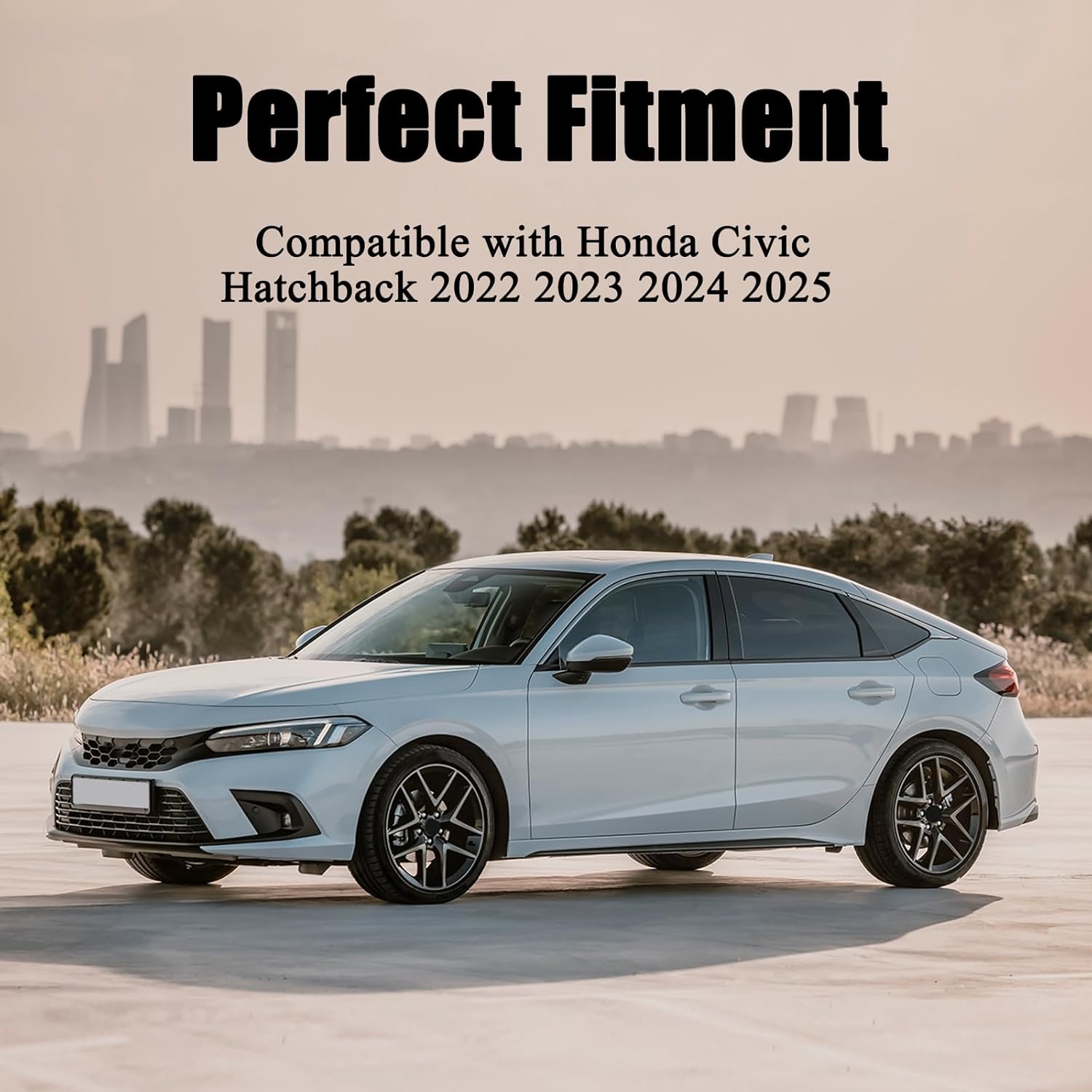 Rear Window Roof Spoiler for Honda Civic Hatchback 2022 2023 2024 2025 11th Gen Top Roof Spoiler Wing