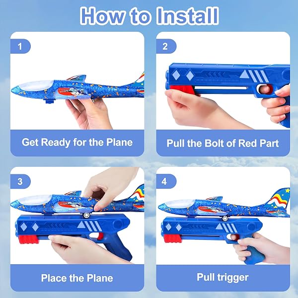 Il FAMKEEP Plane Launcher Toys offre un'esperienza di volo dinamica per i più piccoli.